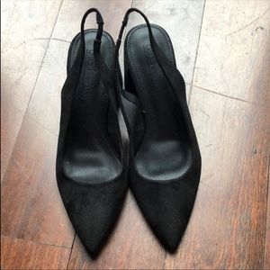 Asos Design Wide Fit Samson slingback mid Heels